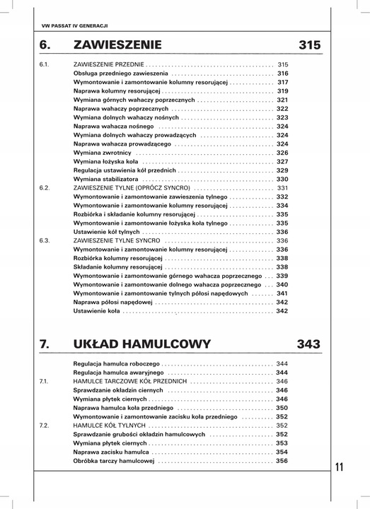 VW PASSAT IV GEN. (1996-2003). SERVICIO I REPARACIÓN - PORADNIK DE REPARACIÓN 