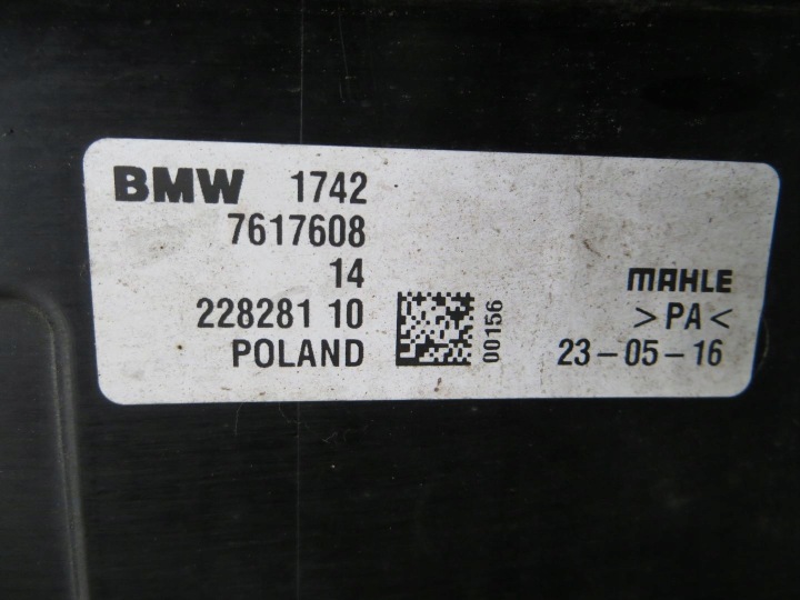 BMW X1 F48 2.0D RADIATEURS VENTILATEURS JEU 16463580 15-