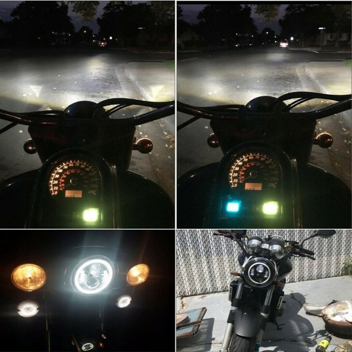 FARO FARO PARTE DELANTERA MOTOCICLETA H4 DIODO LUMINOSO LED 7INCH 