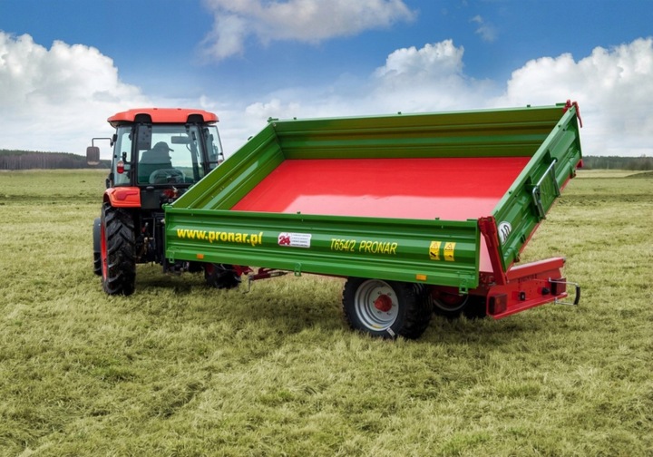 REMORQUE ROLNICZA JEDNOOSIOWA PRONAR T654/2 4,9T LIVRAISON GRATUIT KREDYT 0%