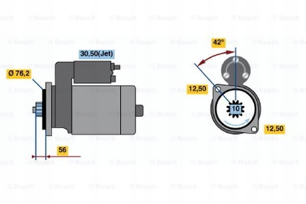 STARTER BOSCH 0001121026 46208436 photo 11 - milautoparts-fr.ukrlive.com