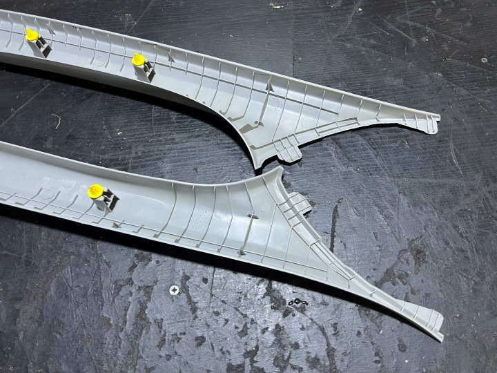 HONDA CIVIC IX 9 HAYON 11-16 PROTECTION MONTANTS A PLASTIQUE GAUCHE DROITE AVANT AVANT