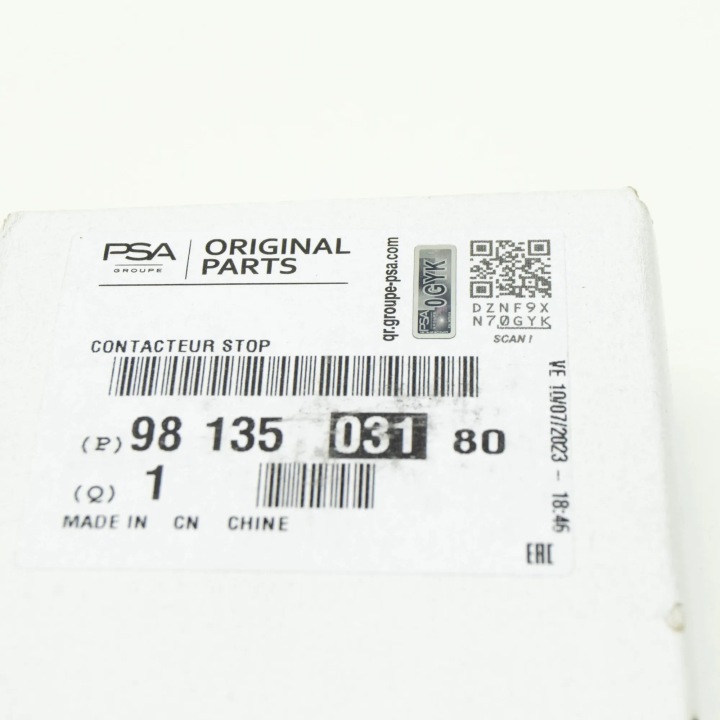 CAPTEUR PÉDALE DE FREIN OPEL MOKKA 9813503180 1.2L GASOLINE 74KW 2022