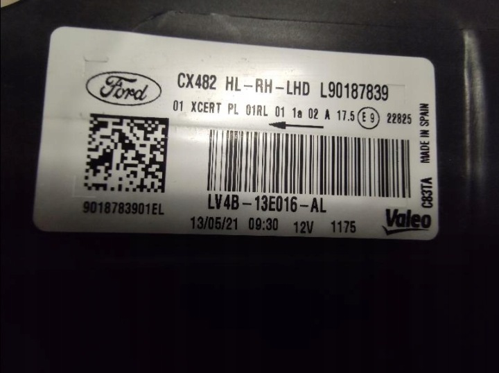 PHARE AVANT AVANT FORD KUGA MK3 COMPLET LED LV4B
