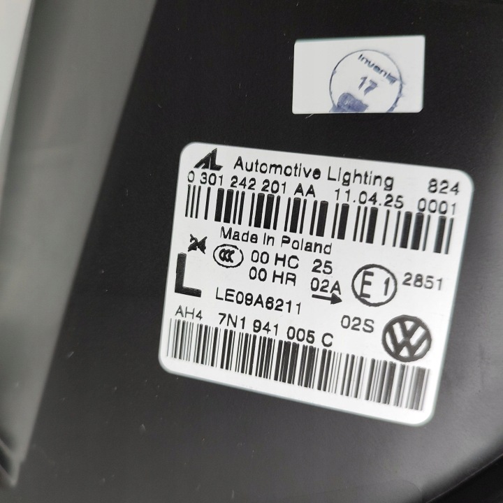 VOLKSWAGEN SHARAN 2014 GAUCHE CÔTÉ PHARE AVANT