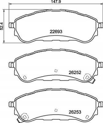 ZAPATAS DE FRENADO BREMBO P 24 235 