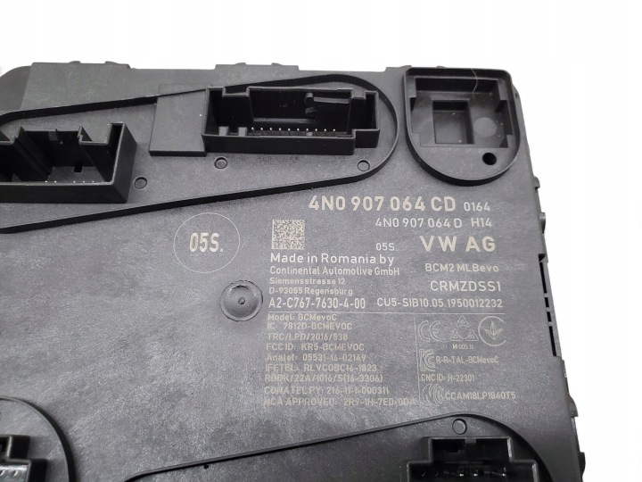 AUDI A6 S6 C8 4K 4N0907064CD MODULE CONFORT