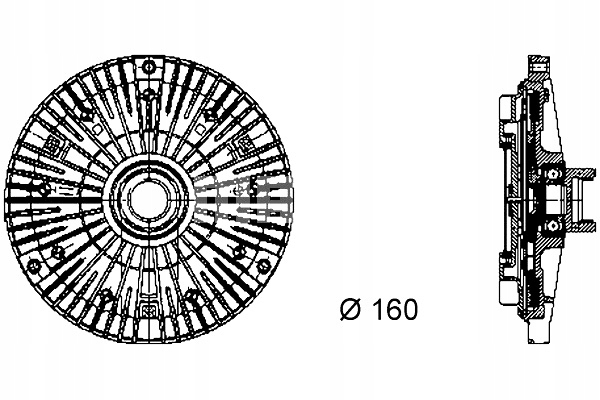 MAHLE EMBRAGUE DE VENTILADOR DEL RADIADOR BMW 5 E34 5 E39 7 E32 7 E38 8 