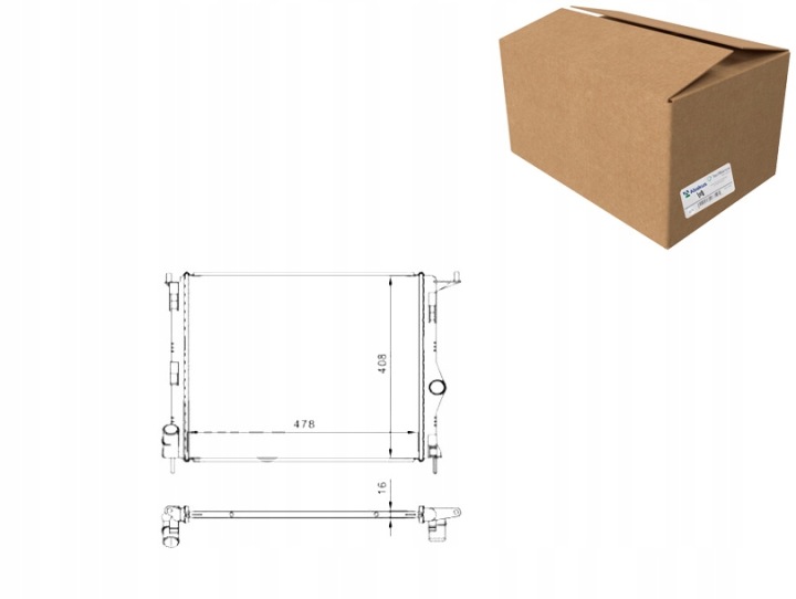 RADIATEUR ABAKUS 010-017-0003 RADIATEUR SYSTÈME REFROIDISSEMENT MOTEUR