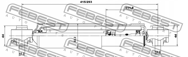 SIDE MEMBER REAR FEBEST FOR TOYOTA RAV 3.5 IV D4D photo 3 - milautoparts-fr.ukrlive.com