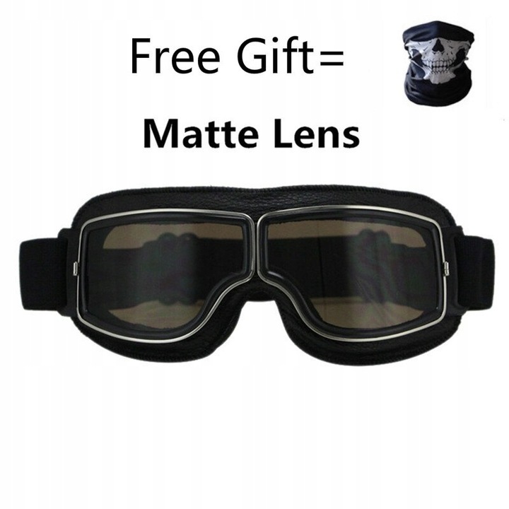 VINTAGE LENTES MOTOCICLETA WIATROSZCZELNE RETRO 