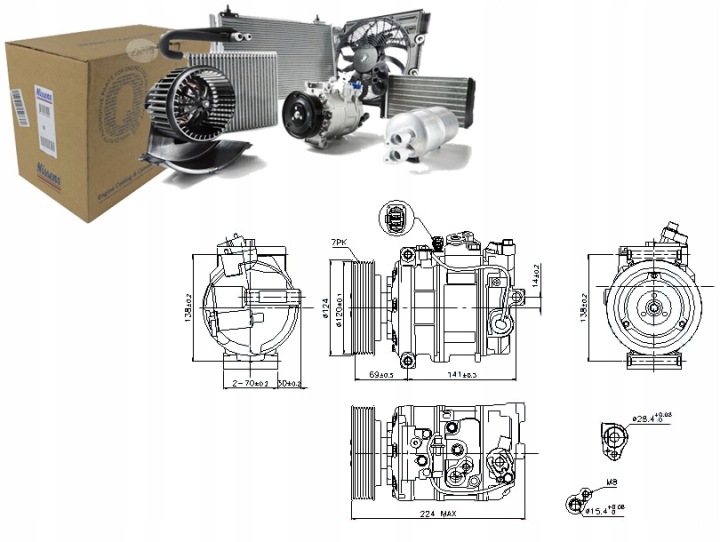 D1B02E NISSENS COMPRESSEUR DE CLIMATISATION CONVIENT VERS VW TOUAREG 4.2 12.02-11.06