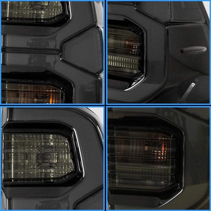FEUX ARRIÈRE JEU VLAND LED TUNING SMOKE NOIR TOYOTA HILUX 8 VIII N120 2015-