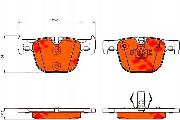 SABOTS DE FREIN DE FREIN TRW 34216850570 573354B BBP2347 0 photo 2 - milautoparts-fr.ukrlive.com