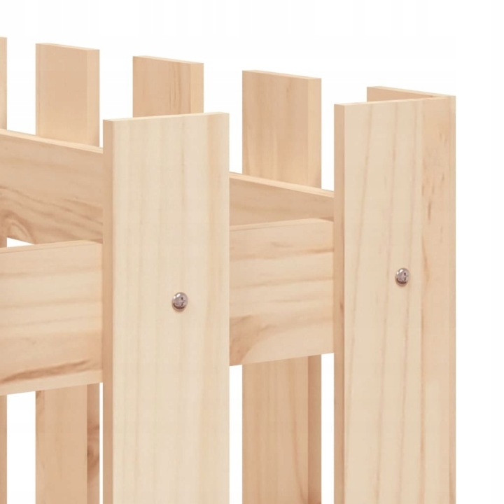 RABATA OGRODOWA AVEC PLOTKIEM, 150X50X70 CM, BOIS SOSNOWE LUMARKO!