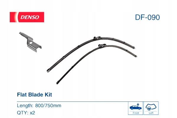 DENSO LIMPIAPARABRISAS ESCOBILLAS BEZPRZEGUBOWE PARTE DELANTERA 2 PIEZAS 800 750MM CITROEN 