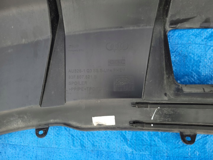 AUDI Q3 II PARE-CHOCS SPOILER DIFFUSEUR ARRIÈRE SPORTBACK S-LINE 83F807521B