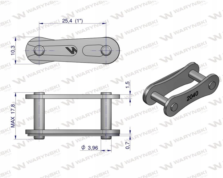 SERRURE CHAÎNES 2040 208A (R1 1) WARYNSKI SPRZEDAWANE SUR 5