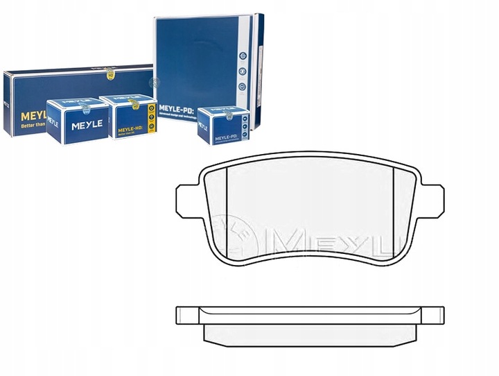 ZAPATAS DE FRENADO RENAULT T. MEGANE 08- DE FRENADO ELÉCTRICO 0252482015 MEYLE 