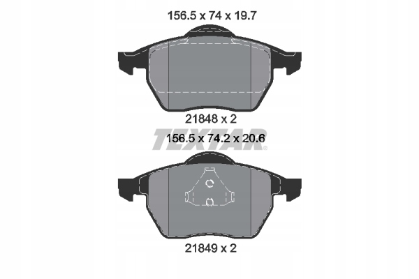 SABOTS DE FREIN DE FREIN AVANT TEXTAR 2184802 photo 2 - milautoparts-fr.ukrlive.com