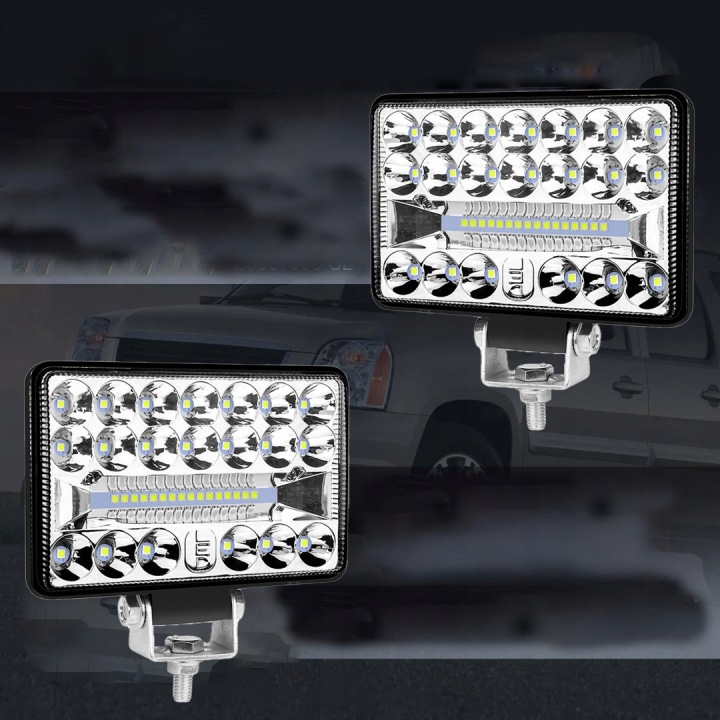 KIT 2 CV PUISSANT PHARE TRAVAILLÉ 108W 36LED PHARES ANTIBROUILLARD 12V 24V