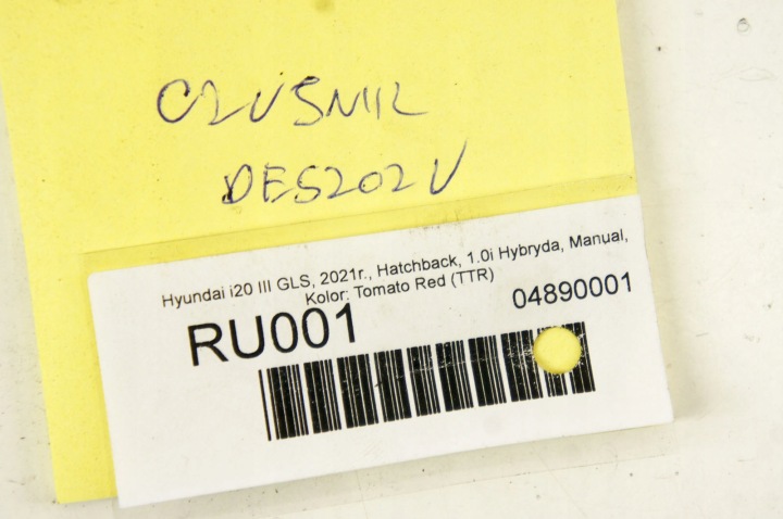 RU001 HYUNDAI I20 III CAPTEUR PLUIE 96000-L1000