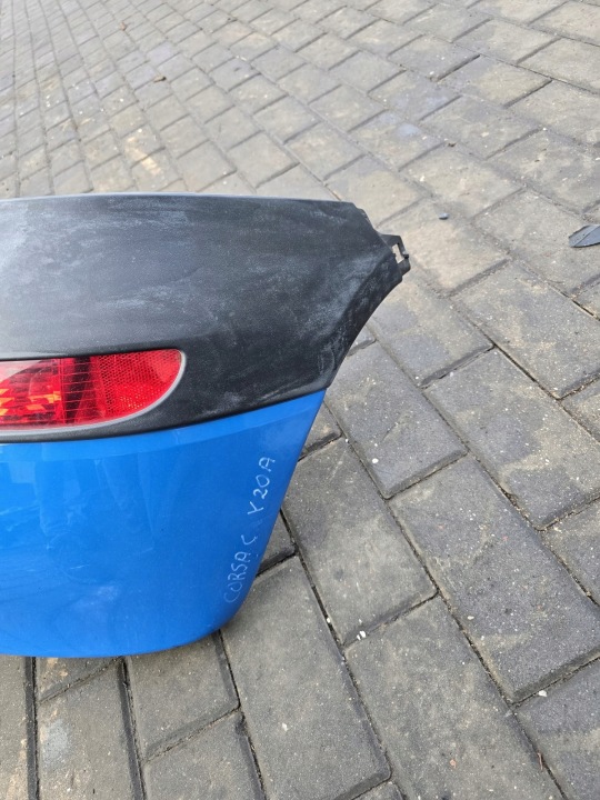 PARE-CHOCS ARRIÈRE COMPLET OPEL CORSA C COULEUR Y20A BLEU