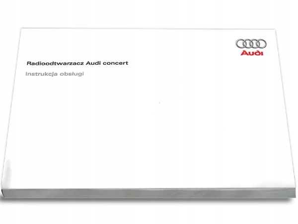 CONCERT RADIO AUDI A1 A3 A4 Q3 Q5 MANUAL OBSLU 