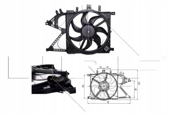 NRF 47011 VENTILATEUR REFROIDISSEMENT MOTEUR