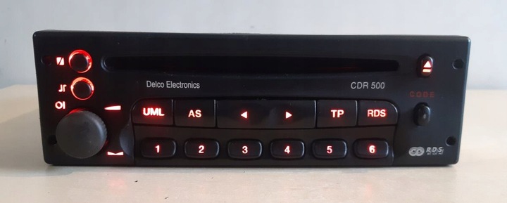 RADIO OPEL CD CDR 500 ASTRA CORSA VECTRA ZAFIRA OMEGA SINTRA FRONTERA + CÓDIGO 