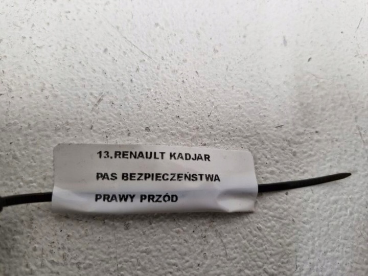 RENAULT KADJAR CEINTURE DE SÉCURITÉ DROIT AVANT AVANT 868844640R
