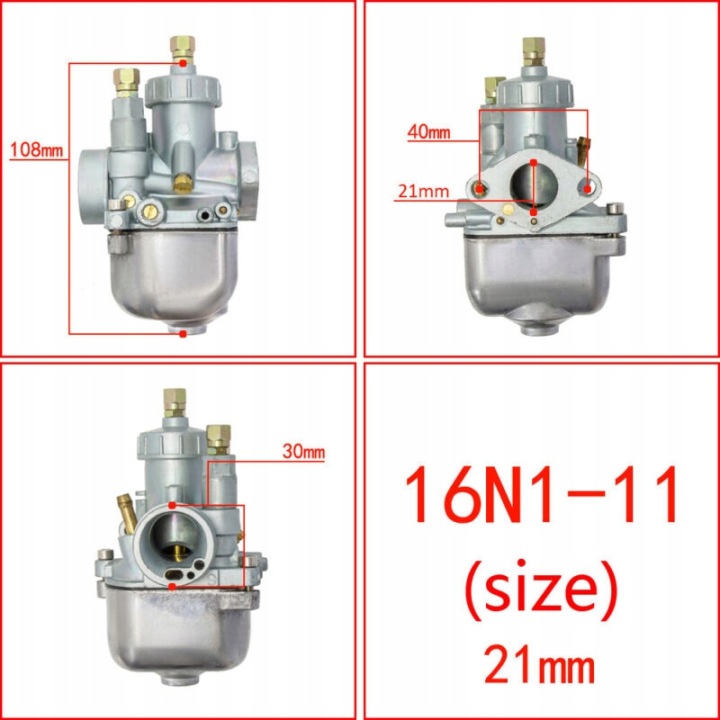 21MM CARBURATEUR VERS SIMSONA S50 S51 S70 LARGE PAPILLON DES GAZ 16N1-11