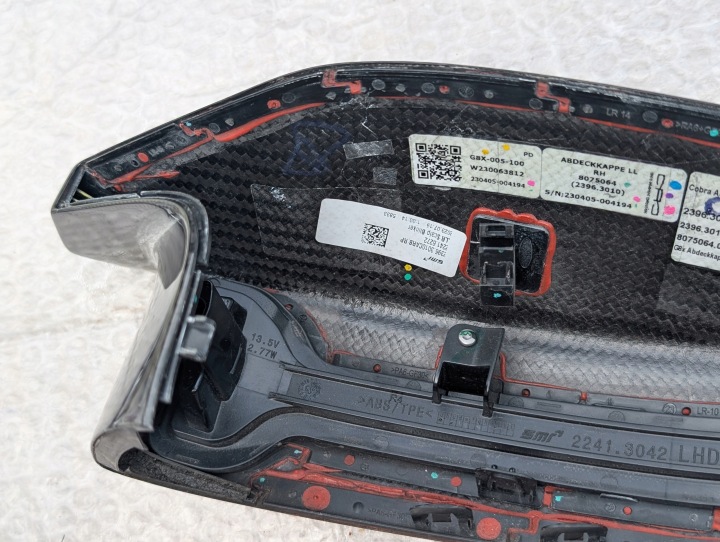 BMW M3 G80 M4 G80 G82 G83 PROTECTION RÉTROVISEURS DROITE CARBONE 8075064