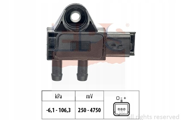 SENSOR PRESIÓN GASES DE ESCAPE CITROEN C3 1.6HDI 09- 