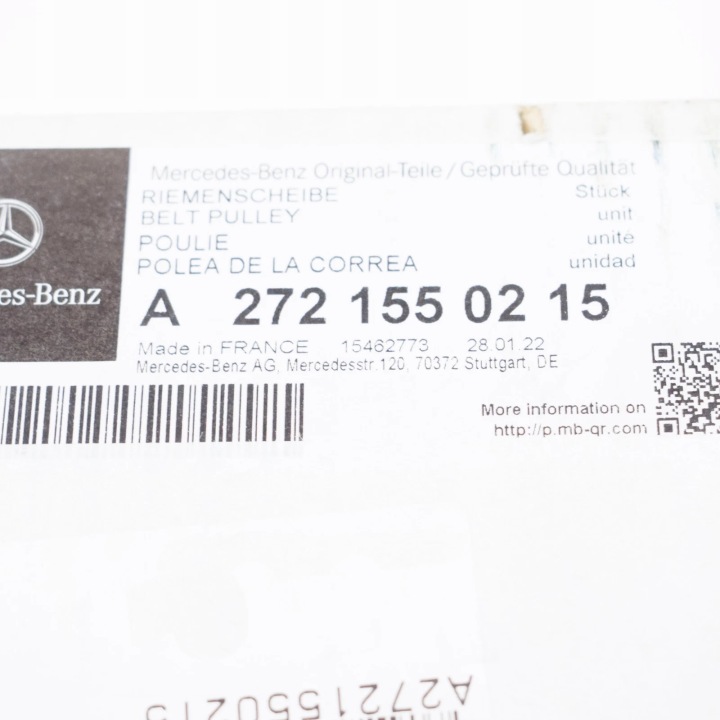 MERCEDES-BENZ C-CLASS W204 KOLO POULIE ALTERNATEUR A2721550215