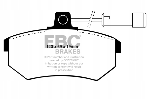 ZAPATAS EBC ULTIMAX2 - AUDI A4 B5 94-01 PARTE DELANTERA 