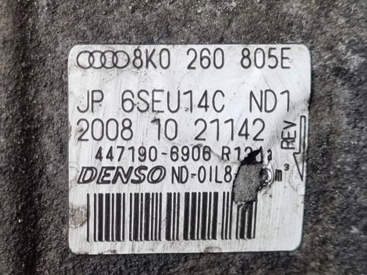 COMPRESSEUR DE CLIMATISATION AUDI A4 B8 2009 8K0260805E