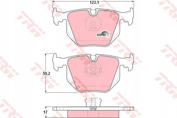 DISQUES SABOTS DE FREIN ARRIÈRE TRW BMW 8 photo 2 - milautoparts-fr.ukrlive.com