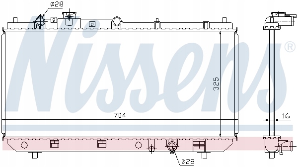 RADIATEUR EAU NISSENS 62403