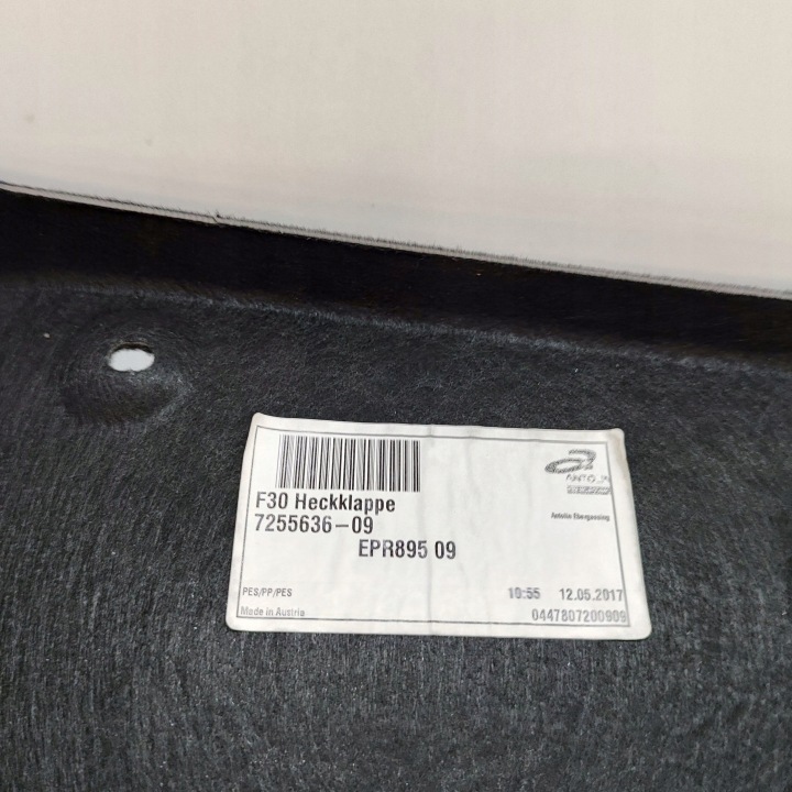BMW 3 F30 F35 F31 2017 BRODERIE GARNITURE ARRIÈRE COUVERCLES DE COFFRE COUVERCLES DE COFFRE