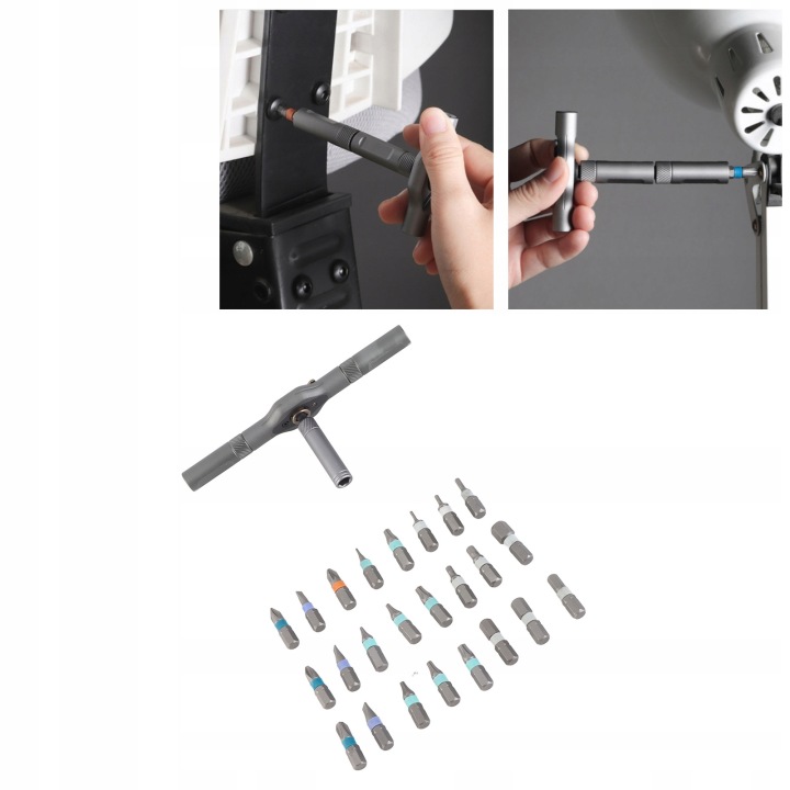 KIT SRUBOKRETA ZAPADKOWEGO 24-W-1 MULTIFONCTIONNEL NARZEDZIE RÉPARATION P5