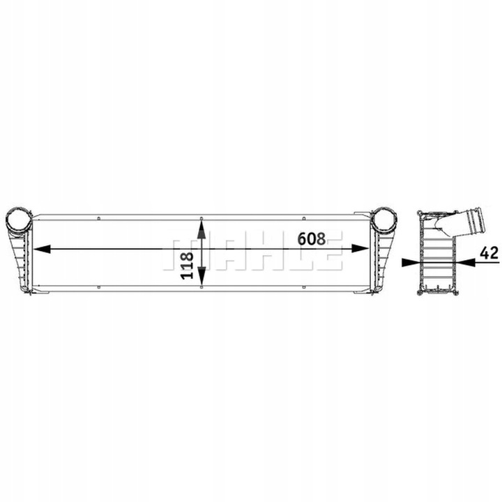 CHLODNICA, SISTEMA DE REFRIGERACIÓN DEL MOTOR MAHLE CR 778 000S 