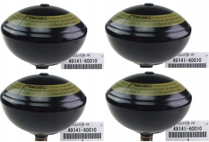 TOYOTA LEXUS 4X RÉSERVOIR AHC AVANT AKUMULATORY PRESSION 49141-60010