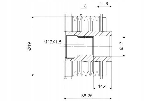 EMBRAGUE ALTERNADOR BMW 