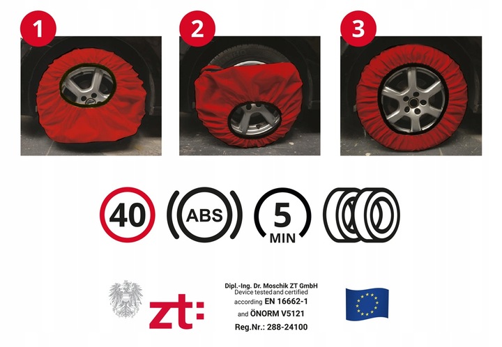 LANCUCHY SNIEGOWE TEXTILES SUR ROUES ONORM GAUCHE R14 R15 R16 R17 R18 R19 R20 R21