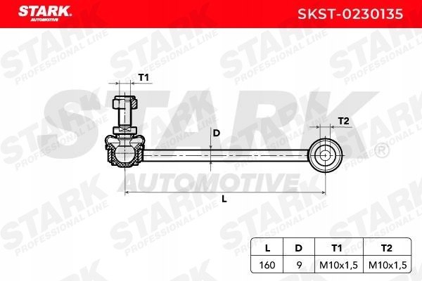 STARK SKST-0230135 BARRE DE LIAISON SUPPORT STABILISATEUR AVANT GAUCHE DROITE