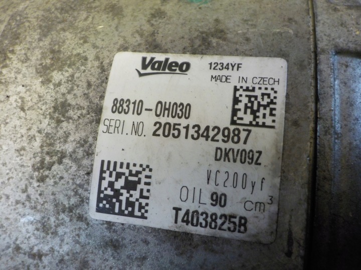 AYGO II 108 C1 1.0 VVTI 22R 72KM 1KR-FE COMPRESSEUR DE CLIMATISATION 88310-0H030