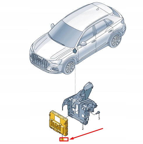 AUDI Q4 E-TRON ONBOARD SUPPLY CONTROL UNIT 1EA937089M