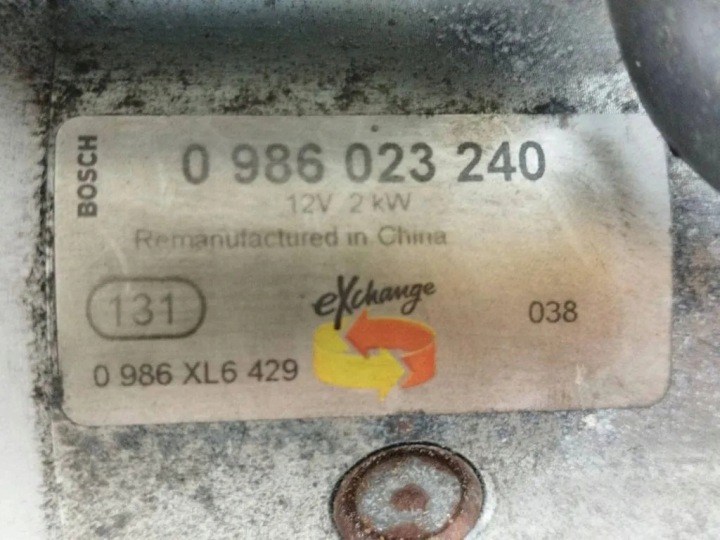 DÉMARREUR TOYOTA AVENSIS VERSO (_M2_) 0986023240 2.0L DIESEL 2011