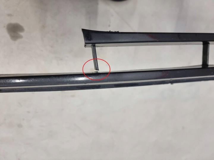 AUDI A1 2010-2015 MOULURE PARE-CHOCS AVANT 8X0807061